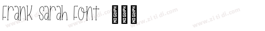 Frank Sarah Font字体转换